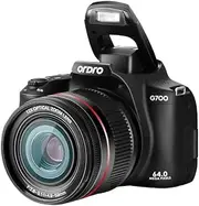 G700 4K Digital Camera WiF Digital Video Camera Camcorder 64MP 3.0 inch PS Screen 12X Optical Auto/Manual Focus Built-in Flash Battery Electronics with Strap for Vlogging Black