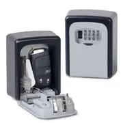 4 Digit Wall Mount Key Box Weather Resistant Water Proof Card Locker Safe Office