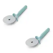 2PK KitchenAid Metal Soft Grip Pizza Cutter Baking/Pastry Tools Mineral Water