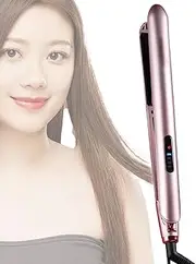Flat Iron Hair Straightener, Multifunctional Curling Tool, Portable Styling Device, Purpose Design, Ceramic Heat Plates, Travel-Friendly Size, for Home Use, Salon, Vacation Styling, 33x3x2cm