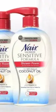 1 Count Nair 12.6 Oz Sensitive Formula Coconut Oil Hair Remover For Legs & Body