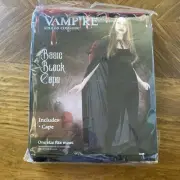 VAMPIRE ADULT COSTUME BASSIC BLACK CAPE ONE SIZE
