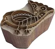 Royal Kraft Bird Brass Wooden Stamps for Block Printing on Clay, Pottery, Fabric BDtag027