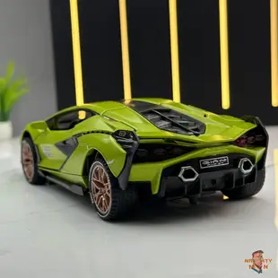 [NAU-MAN]1:32藍寶堅尼閃電俠模型車跑車合金擺件Lamborghini sian玩具車收藏