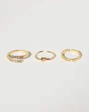 [Karyn In LA] Karyn In LA Girls' Zoya Toe Ring Pack in Gold One Size Gold