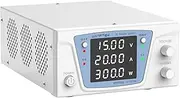 DC Power Supply Variable 15V 20A Bench Power Supply High Power with 4-Digit Display Adjustable Switching Power Supply with Encoder Adjustme knob OCP Switch Output Enable/Disable Button