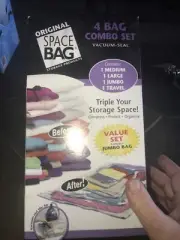 New Original Space Bag Vacuum Seal Travel Roll up bags, set of 4