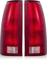 Tail Lights Compatible with Chevrolet GMC 88-00 C/K 92-99 Suburban 92-00 Yukon 92-94 Blazer 95-00 Tahoe [GM2800104 5977867 GM2801104 5977868] Pair w/o bulbs and circuit board