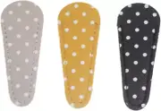 3 Pieces 3 Colors Embroidery Scissors Sheath Safety Polka Dot Leather Scissors C