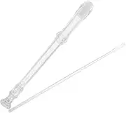 SECFOU 1 Set Transparent Color Recorder for Beginner Wind Instrument for Schools and Home Practice Encouraging Musical Learning and