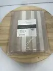 Clean Window 50x84 One Tier Pair Curtains- Brown and White stripes