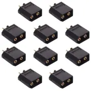 10 x Male Waterproof XT60 Gold Plated Connector 30A XT60W-M Amass