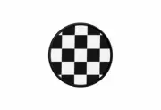 Patch badge print iron on glue flag roundel circle checkered