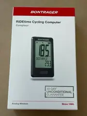 NEW BONTRAGER RIDETIME CYCLING COMPUTER 553889 ANALOG WIRELESS FAST SHIPPING