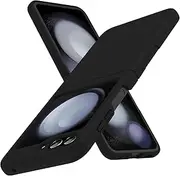[CMYFUTNG] for Galaxy Z Flip 5 5G Case,Lightweight,Slim Fit Drop Protection Rugged Shockproof Cover for Samsung Galaxy Z Flip5 5G,Slim Thin Hard PC Shockproof Protective Phone Black 4-Z Flip5-02
