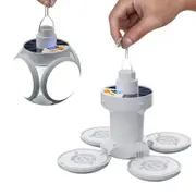 Solar Folding Light with Power Display - Portable USB Rechargeable LED Bulb