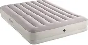 Intex 64179E Dura-Beam Standard Prestige Mid-Rise Air Mattress: Fiber-Tech - Queen Size - Quickfill USB Air Pump - 12in Bed Height - 600lb Weight Capacity