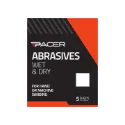 5 x Pacer Wet & Dry Abrasive Sandpaper 2000 Grit For Fine Surface Refinement