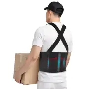 Work Back Brace for Men & Women, Adjustable Lower Back Support Belt with Suspend
