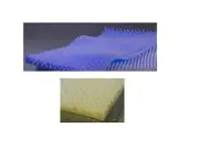 Egg Crate Convoluted 3 Inch Foam Mattress Pad / Topper Twin Size