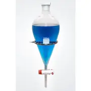 Borosilicate Glass Separatory Funnel,1000ml, PTFE Stopcock