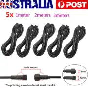 5PCS 2/4/5 Pin Extension Cable Wire Lead for LED Deck Light IP67 Waterproof