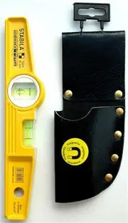 Stabila 02511 - Level - 2 Vial + Holster 250mm Die Cast Frame/Magnetic