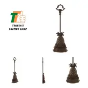 Treasure Gurus Heavy Cast Iron Pineapple Door Porter Door Stop with Carry Handle