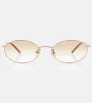 [Brunello Cucinelli] Brunello Cucinelli Timeless Reflections round sunglasses One Size gold