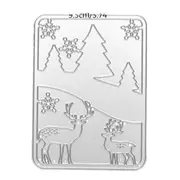 2Pcs DIY Hollow Out Cutting Die Stencil Paper Scrapbooking Album Craft Decoration