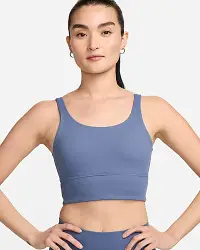 在飛比找Nike官方商店優惠-Nike Zenvy 羅紋 女款輕度支撐型襯墊長版運動內衣