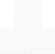 KINBOM 300pcs/10 Sheets Double Sided Adhesive Dots, Strong-Adhesion Clear Poster Putty Sticky Dots Adhesive Transparent Glue Point for Plastic Glass Wall Metal Wood Ceramic (0.4inch Diameter)