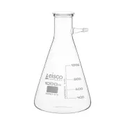 1000ml Borosilicate Glass Filtering Flask - Conical Shape with Side Handle