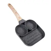 3 Holes Frying Pan Non-stick Round Fry Egg Pancake Pan Giftbox Au