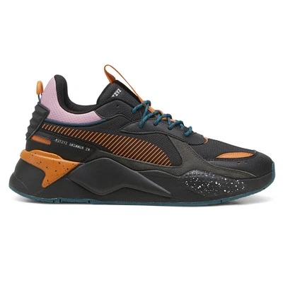 PUMA RsX Trail Lace Up Mens Black Sneakers Casual Shoes 39821402