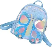 [ANDRESLAD] Wing Back Butterfly Bag Girl Sequin Back Back Butterfly Bags School Bag Bookbag Clear Back Back for Back for Purple