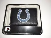 Indianapolis Colts NFL Embroidered Leather Tri-fold Wallet