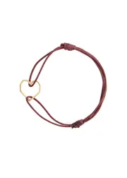Aliita Corazon Cord Bracelet - Burgundy ONE SIZE