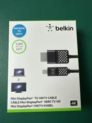 Belkin Mini DisplayPort to HDMI Cable 4K - 1.8M unopened box HDTV cable