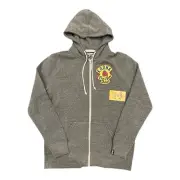 Roots of Fight Kronk Gym Detroit Zip Hoodie Mens Large Grey Sweatshirt Boxing