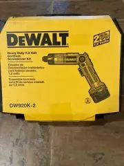 DeWalt 7.2 V Cordless Screwdriver Kit DW920K-2 New/Sealed!