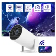 4K Mini Projector Android11.0 720P WiFi Bluetooth UHD Portable Home Theater Y7J6