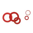 Red Flat Washer Kit with 150 Assorted Sizes for Electrical Applications