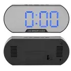Alarm Clock LED Digital Display Makeup Mirror USB Battery Clock For Children