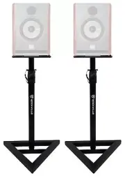 2 Rockville Adjustable Studio Monitor Speaker Stands For Focal SOLO6 BE Monitors