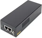 DIGITUS Ethernet PoE++ Injector - Gigabit - IEEE 802.3bt - 85W Power Over Ethernet Budget - Auto Detection of PoE Devices - 100m Range - Black