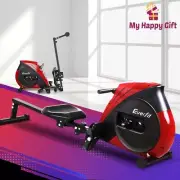 Everfit Rowing Machine Rower Resistance Exercise Fitness Gym Home Cardio Black