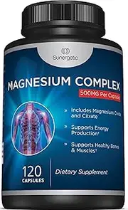 Premium Magnesium Citrate Capsules - Powerful 500mg Magnesium Oxide & Citrate Supplement - Helps Support Healthy Bones, Muscles, Teeth, Energy & Relaxation - 120 Vegetable Capsules