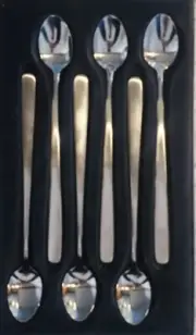 NEW Carl Mertens 18/10 Stainless Solingen Germany- Set of 6 Iced Beverage Spoons