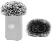 LEFXMOPHY Windscreen for DJI MIC 2 / OSMO POCKET 3 Microphone Furry Wind Muff Grey Foam (Not for Dji Mic 1 Cover), 2-Pack